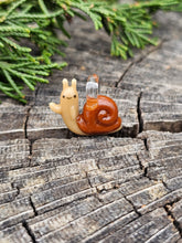 Load image into Gallery viewer, Adventure Time snail pendant (aka Lich snail)