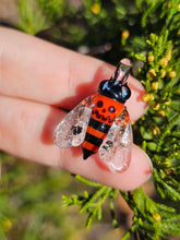 Load image into Gallery viewer, UV Halloween Bee pendant