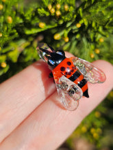 Load image into Gallery viewer, UV Halloween Bee pendant