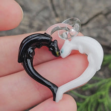 Load and play video in Gallery viewer, Toothless heart pendant
