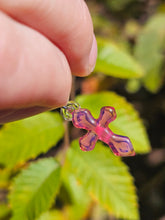 Load image into Gallery viewer, Telemagenta Cross pendant
