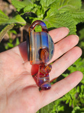 Load image into Gallery viewer, Amber Purple Stash pendant
