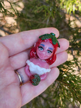 Load image into Gallery viewer, Sweet Strawberry girl - glass pendant
