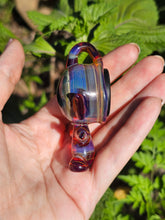 Load image into Gallery viewer, Amber Purple Stash pendant

