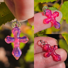 Load image into Gallery viewer, Telemagenta Cross pendant
