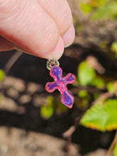Load image into Gallery viewer, Telemagenta Cross pendant
