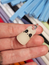 Load image into Gallery viewer, Glow in the dark Ghost Kitty pendant
