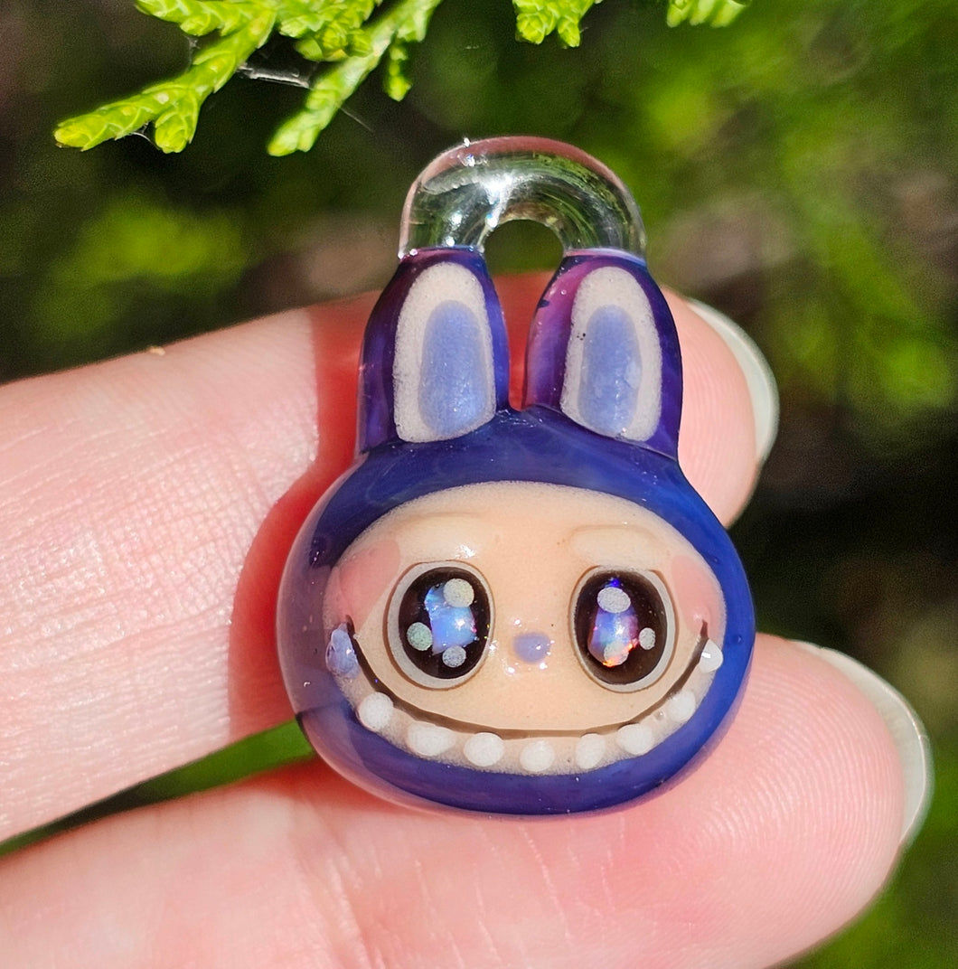 Purple Labubu pendant