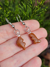 Load image into Gallery viewer, Dino nugget earrings
