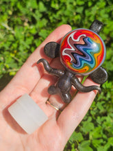 Load image into Gallery viewer, Grey metallic Stash pendant
