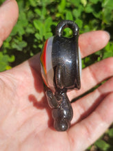 Load image into Gallery viewer, Grey metallic Stash pendant
