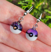 Load image into Gallery viewer, Opal Pokeball earrings

