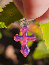 Load image into Gallery viewer, Telemagenta Cross pendant
