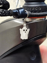 Load image into Gallery viewer, UV Ghost charm glows pink under black light
