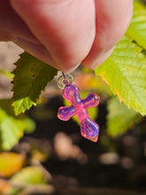 Load image into Gallery viewer, Telemagenta Cross pendant
