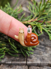 Load image into Gallery viewer, Adventure Time snail pendant (aka Lich snail)
