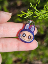 Load image into Gallery viewer, Purple Labubu pendant
