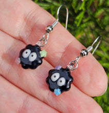 Load image into Gallery viewer, Soot Sprite earrings - made to order

