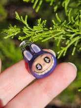 Load image into Gallery viewer, Purple Labubu pendant
