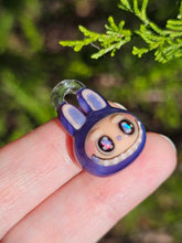 Load image into Gallery viewer, Purple Labubu pendant
