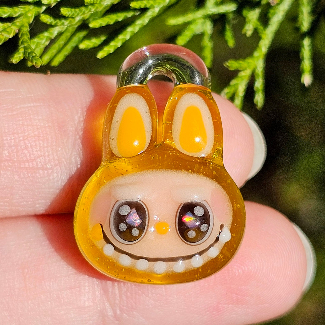 Yellow Labubu pendant
